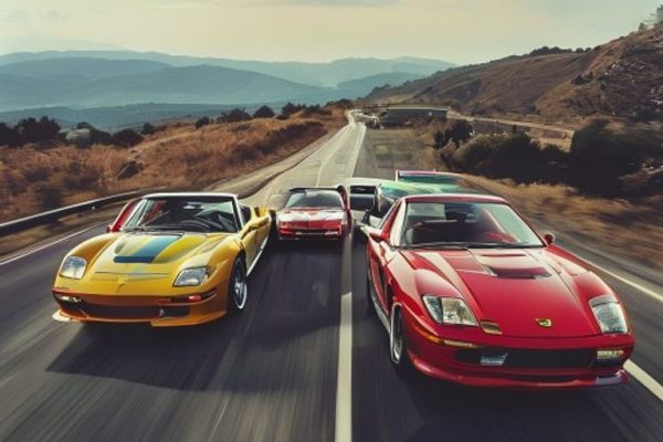 1992 Speeding Beauties: A Four-Way Battle of Iconic Two-Seaters