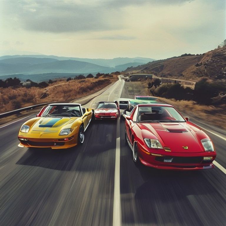 1992 Speeding Beauties: A Four-Way Battle of Iconic Two-Seaters