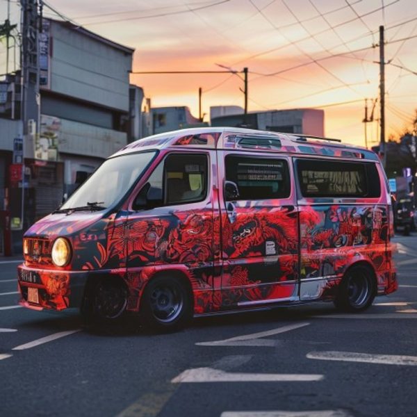 Comedian Jorma Taccone Embraces Quirky Charm with a Dragon-Themed JDM Kei Van Acquisition