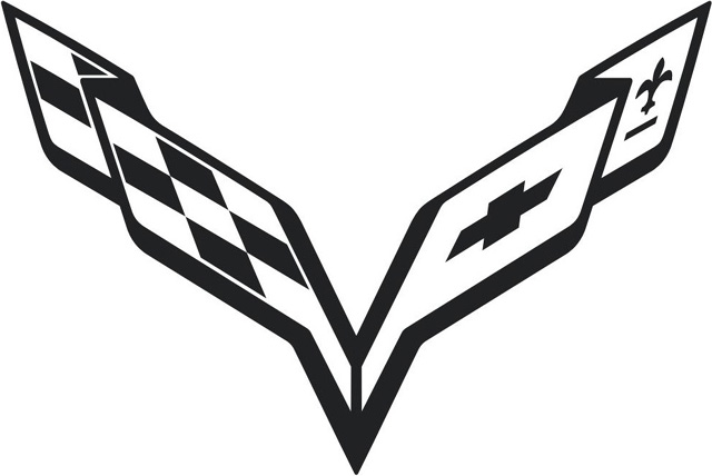 Corvette symbol black (2011) 1440x900