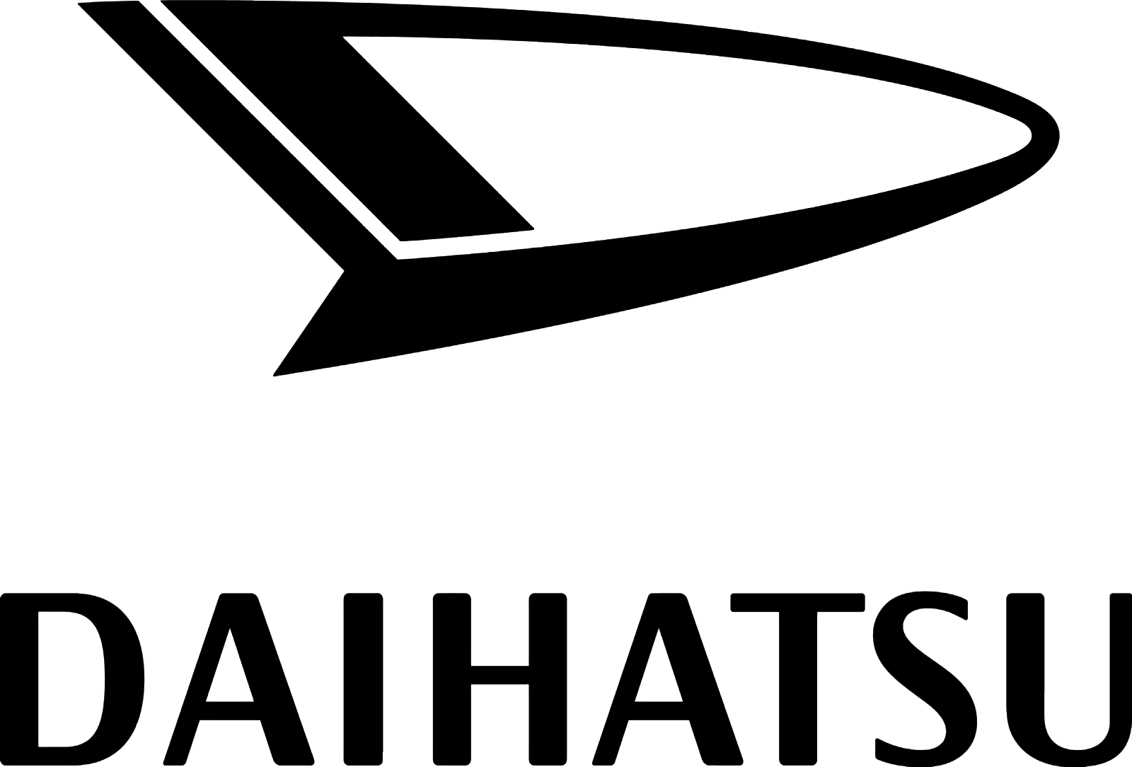 Daihatsu Logo 1977 (black) 1600x1084 HD png