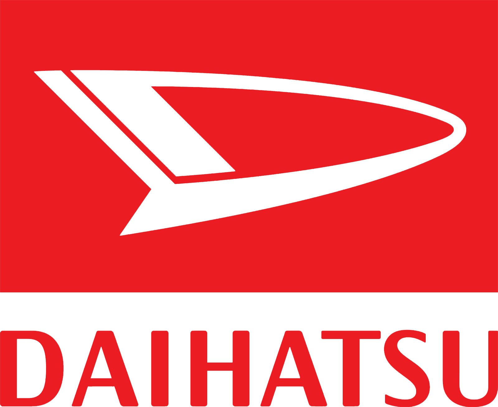 Daihatsu Logo 1977 (red) 1600x1310 HD png