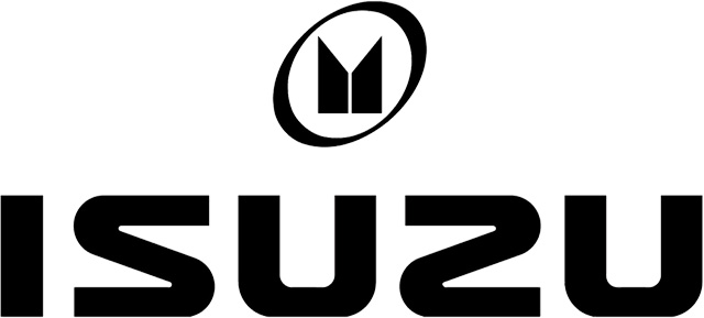 Isuzu Logo (black) 2560x1440 HD png